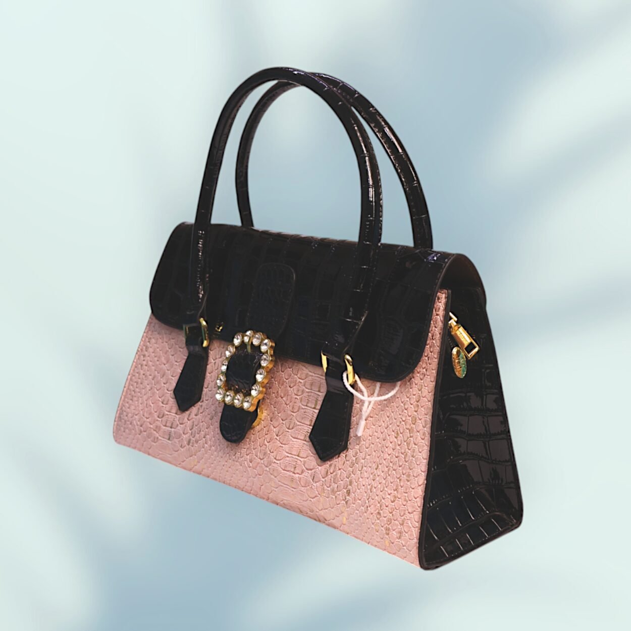 Elegant Dual Tone Handbag - Image 3